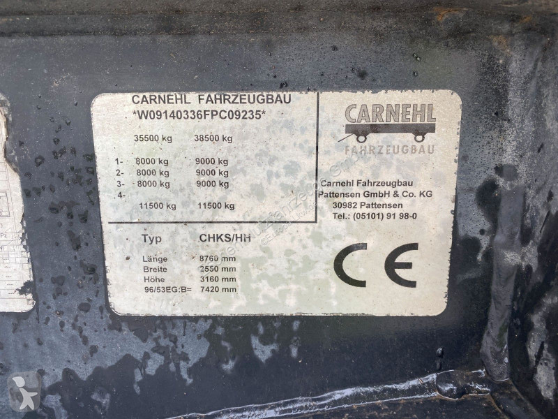 نصف مقطورة Carnehl CHKS/HH | Stahl 25m³...
