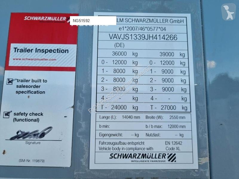 نصف مقطورة Schwarzmüller Walkingfloor 92m3...