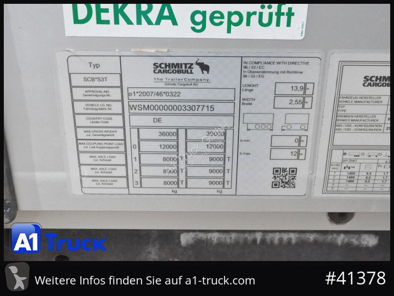نصف مقطورة Schmitz Cargobull SCB  24, Mega,...