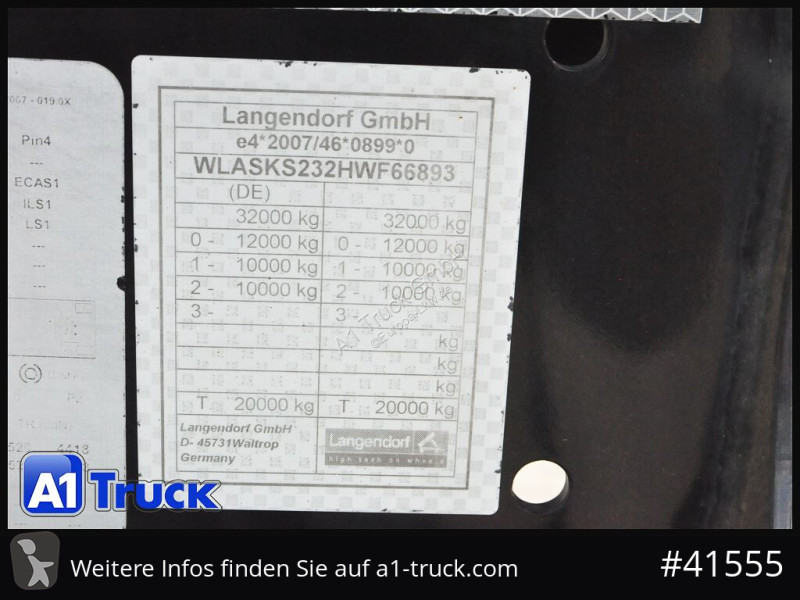 Semiremorca Langendorf SK20, Stahl,  21m³,...