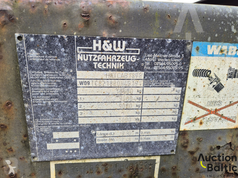 Oplegger H&W HWTCAB1878