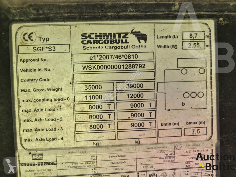 Semirremolque Schmitz Cargobull 24 SL 7.2