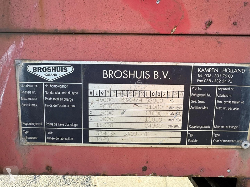 Oplegger Broshuis 3AOU-48 3 AXLE - SAF -...