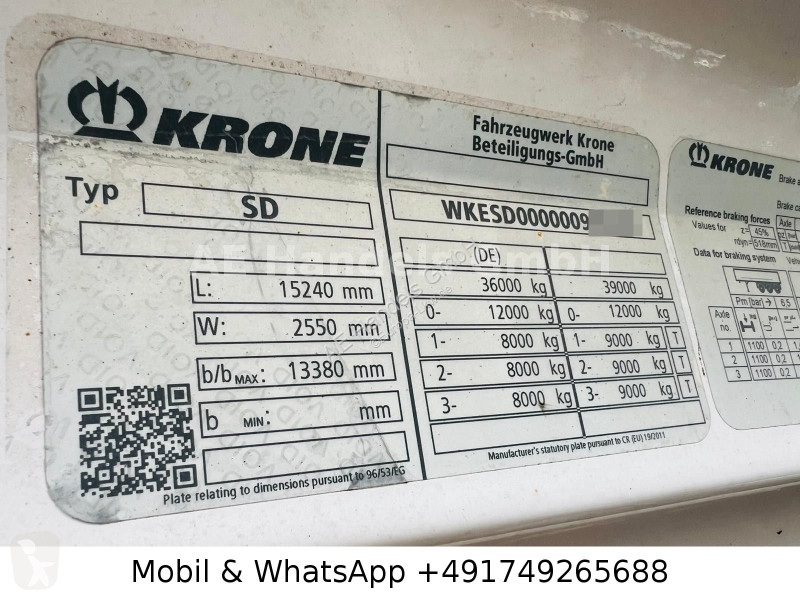 Semirremolque Krone lang...