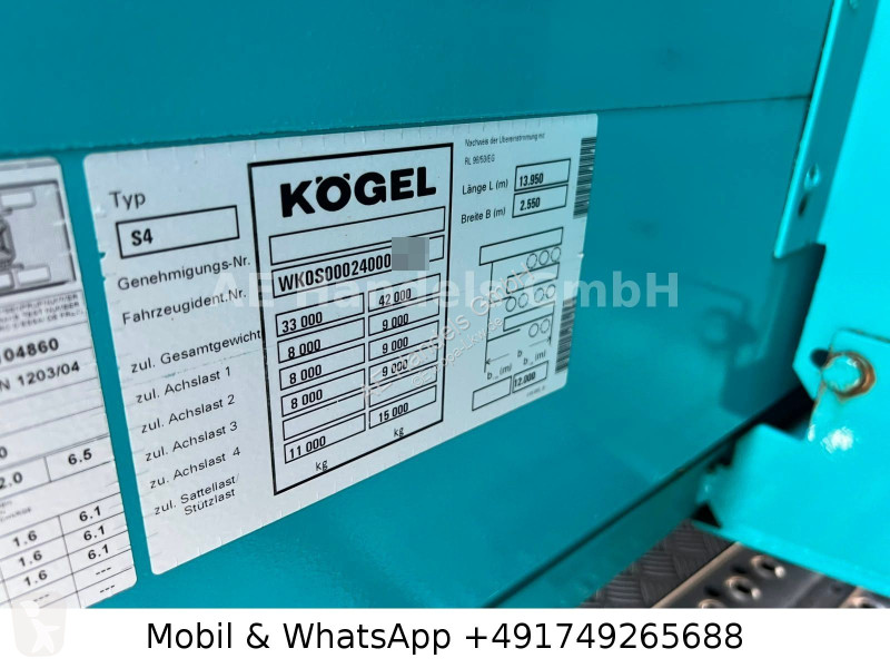 Návěs Kögel SN 24 91m3...