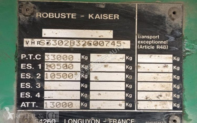 نصف مقطورة Robuste Kaiser