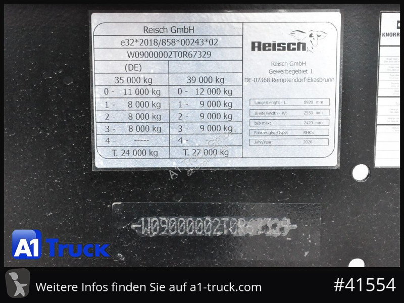 Полуприцеп Reisch Steelpipe-R 26m³ NEU Stahl...