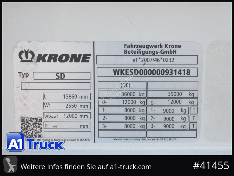 Semiremorca Krone SD, Getränke, LBW,Code XL,