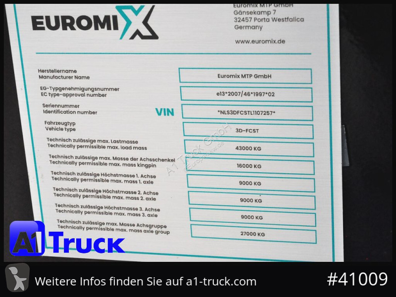 Semitrailer Wielton Euromix ca 24m³  Stahl,...
