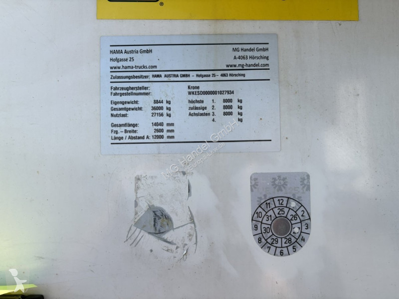 Semirremolque Krone Kühlauflieger, TK SLXi 300,...