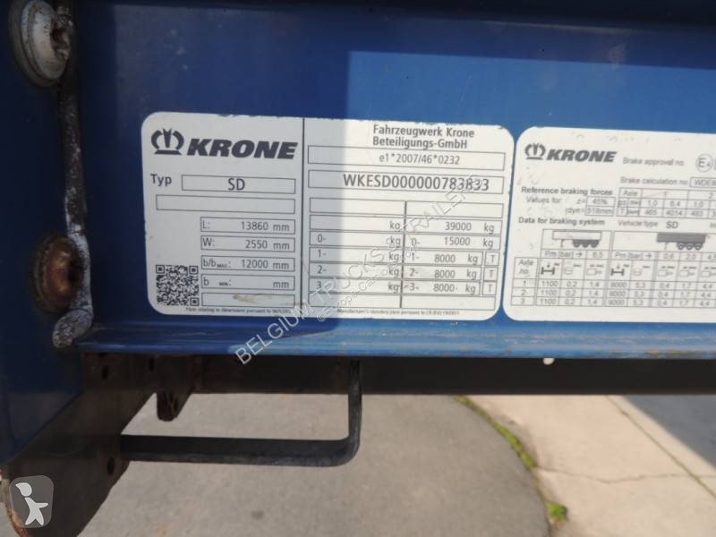 Krone hayon retractable semi-trailer
