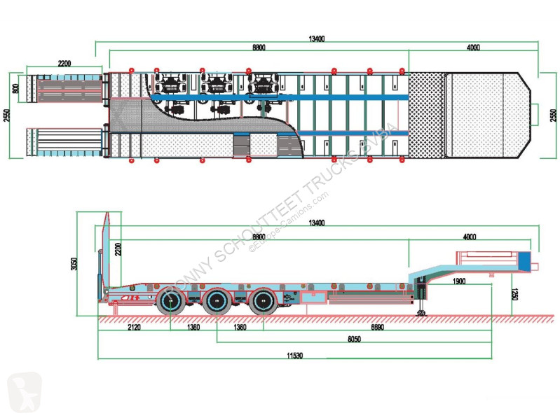 Oplegger  FSML 2 B1 FSML 2 B1 mit Liftachse