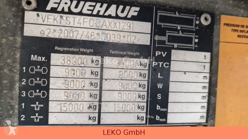نصف مقطورة Fruehauf Frigo Semi 38T Vector 1850...