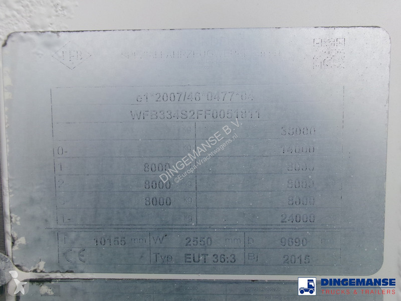 Semi reboque Feldbinder Powder tank alu 36 m3 /...
