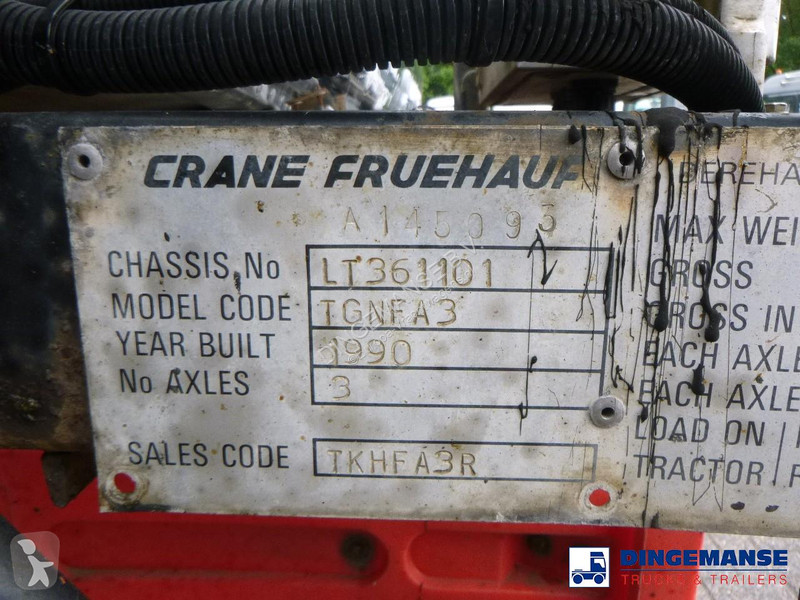 Semi remorque  Bitumen tank inox 28 m3 / 1 comp