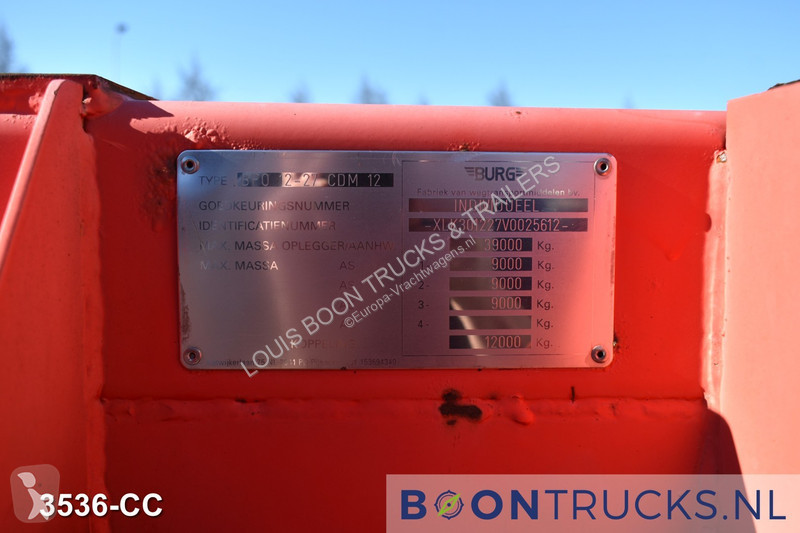 Oplegger Burg BPO 12 27CDM12 TANK CHASSIS |...