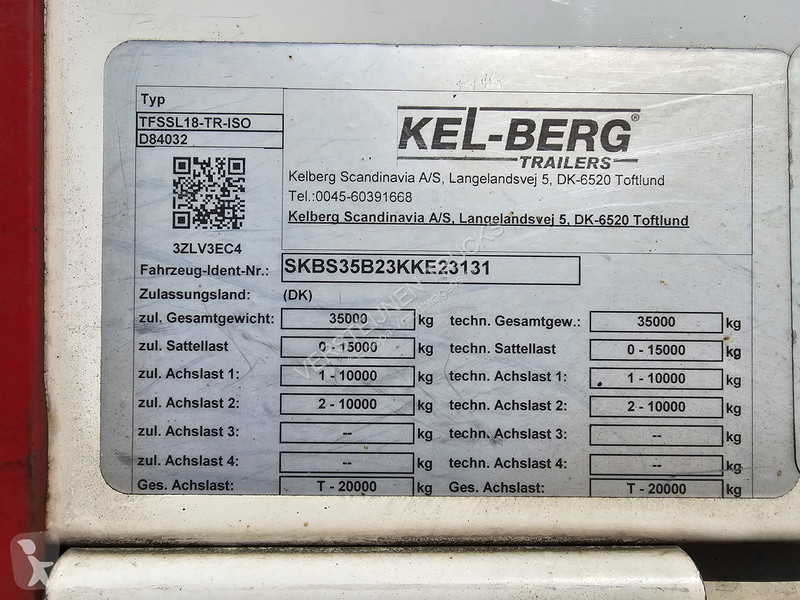 Návěs Kel-Berg LAADKLEP / STUUR AS / LIFT AS /...