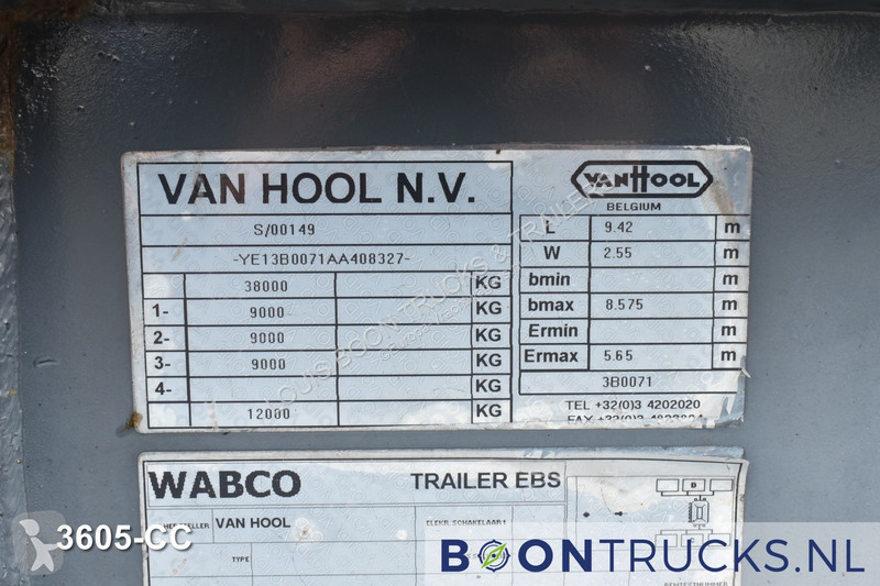 Oplegger Van Hool 3B0071 TANK CHASSIS | 20-30ft...