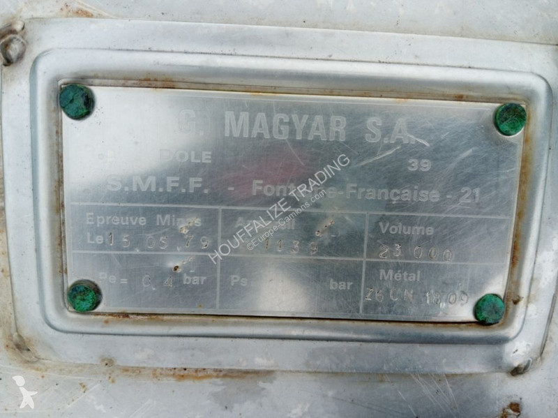 Semirimorchio Magyar Food Tank 23000L