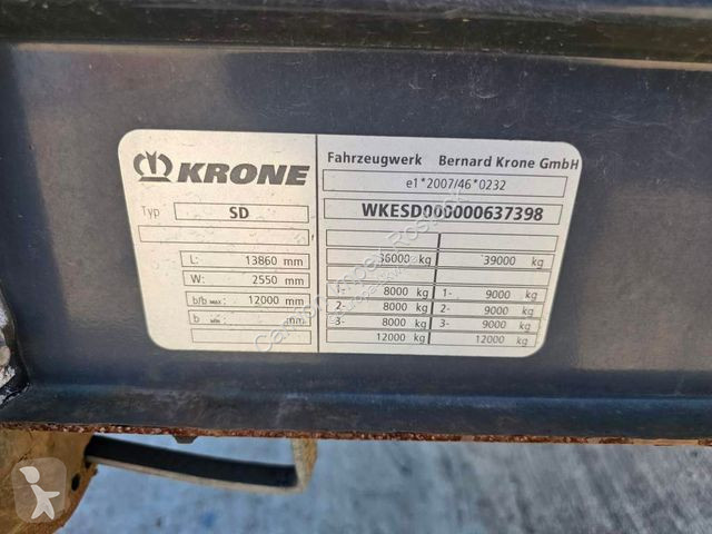 Sættevogn Krone Gardine Mega, Anti Eis Dach,2...