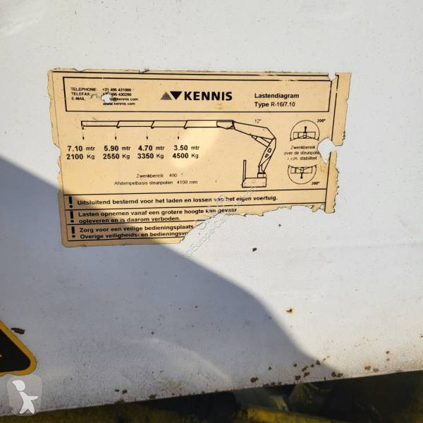 Semitrailer Kennis Plateau grue