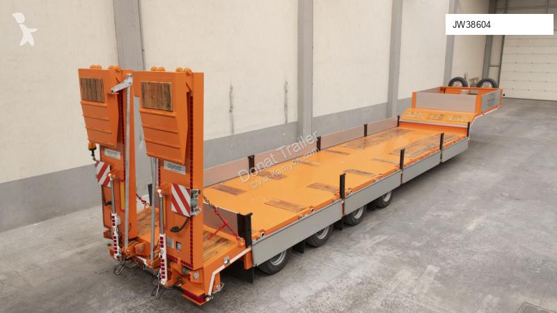 نصف مقطورة Donat 4 axle lowbed with aluminum...
