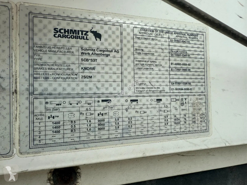 Oplegger Schmitz Cargobull 3 AXLE + COIL - DISC...