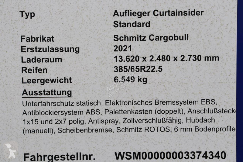 Semitrailer Schmitz Cargobull SCB*S3T