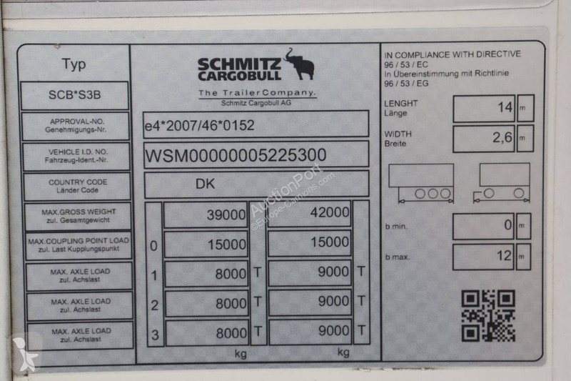 Semirremolque Schmitz Cargobull SCB*S3B