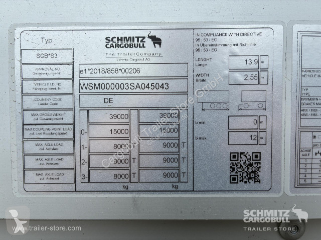 Semitrailer Schmitz Cargobull Plateau Standard