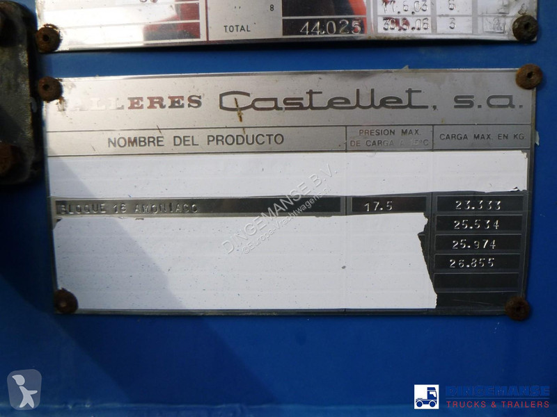 Félpótkocsi  Gas tank steel 44 m3 / 1 comp