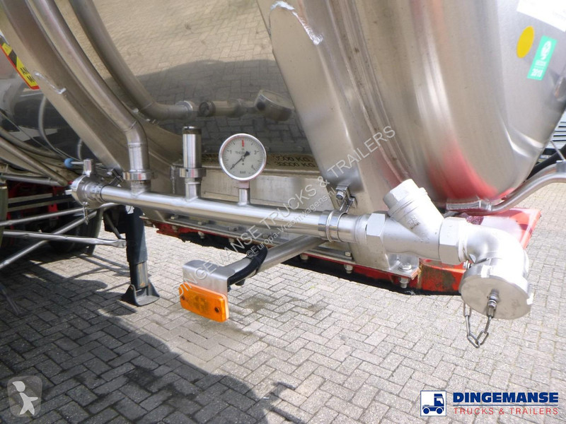 نصف مقطورة Burg Chemical tank inox L4BH 22.5 m3...