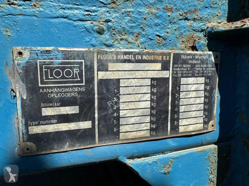 نصف مقطورة Floor FLO 17 30 H2 KENNIS R-36 DRUM...