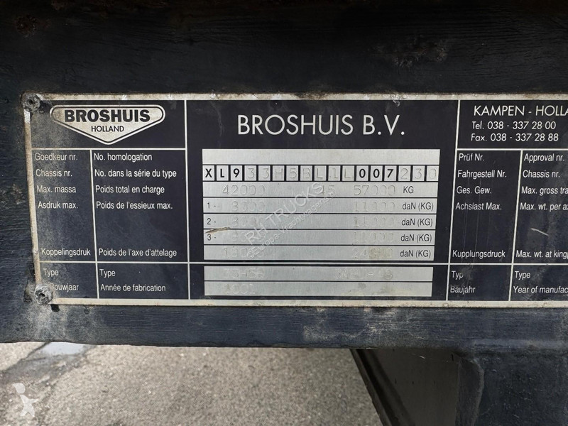نصف مقطورة Broshuis 3ABD-48 / EXTENDABLE 2,50 M...