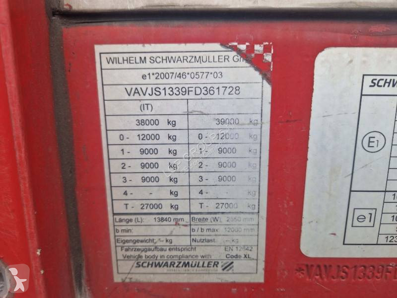 نصف مقطورة Schwarzmüller S1 J-SERIE