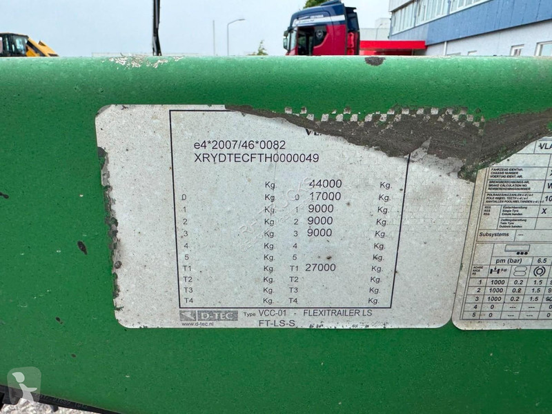 Oplegger D-TEC FLEXITRAILER - TRIPLE EXTENDABLE