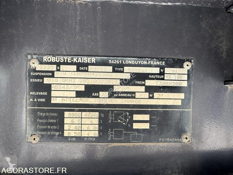 Semi remorque Robuste Kaiser