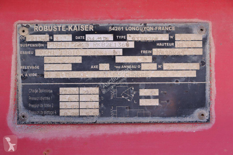 Semi remorque Kaiser S3302A