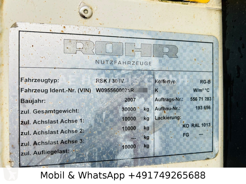 Полуприцеп Rohr RSK/30 IV...