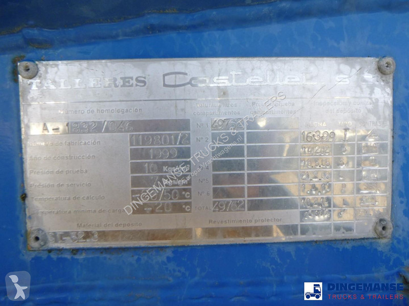 Semiremorca  Gas tank steel 49.7 m3 / 1 comp
