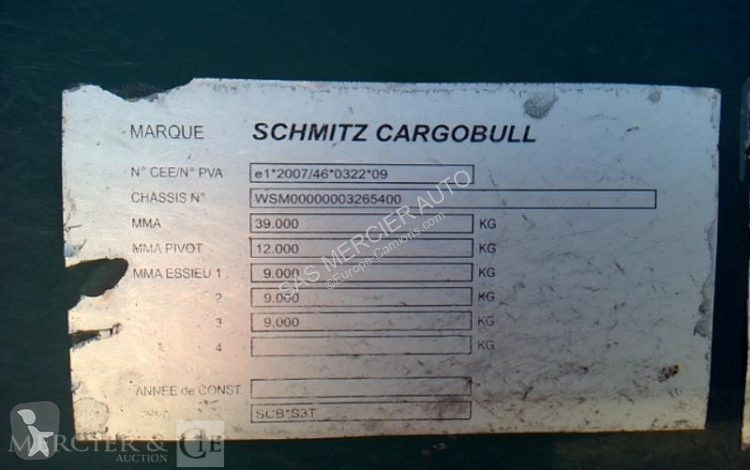 Semi remorque Schmitz Cargobull