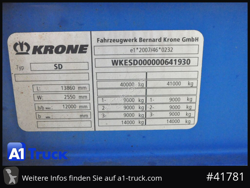 Krone SD Tautliner,Coil,  Code XL, 1...