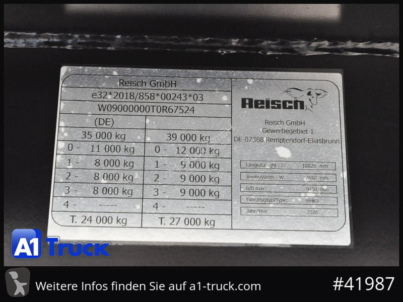 Reisch RHKS, Alu  50m³, Lift Kombitüren, 2x...