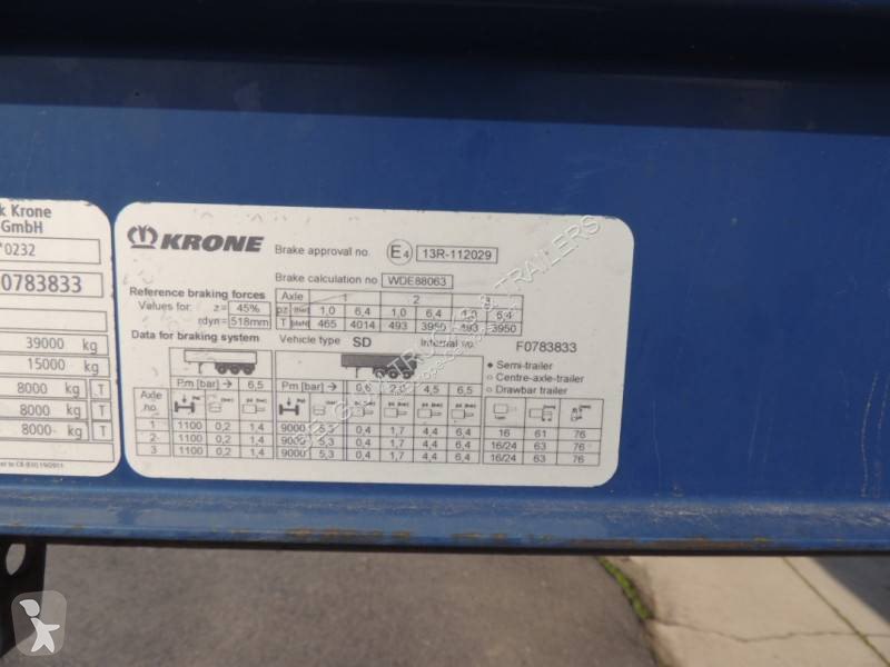 Krone hayon retractable semi-trailer