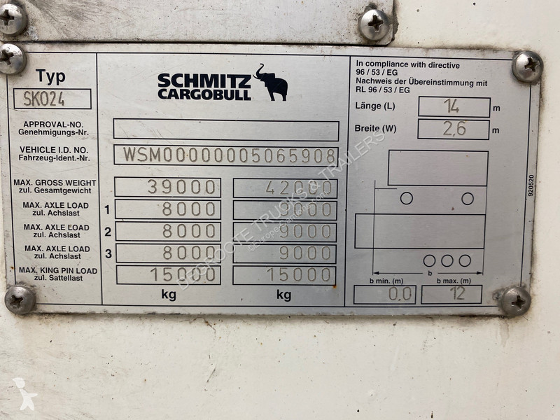 Semitrailer Schmitz Cargobull Frigo oplegger