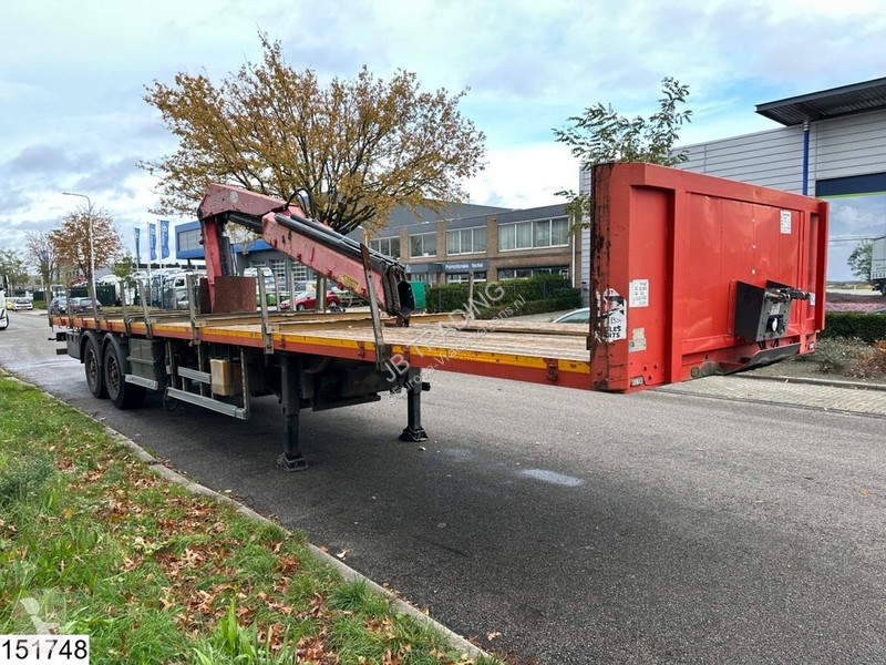 Semitrailer Lecitrailer open laadbak Fassi, Remote