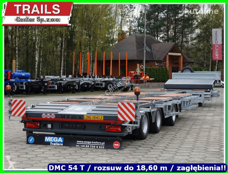 Sættevogn Mega Extandable Low-loader 18.60 m 2...