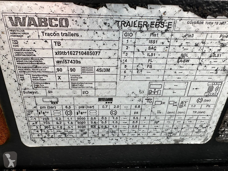 Semi reboque Tracon Uden TRAILERS LZV MET...