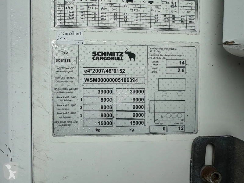 Oplegger Schmitz Cargobull THERMO KING SLXE200...