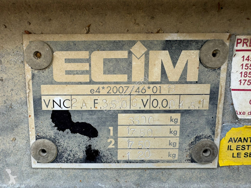 Sættevogn  ECIM PEG35